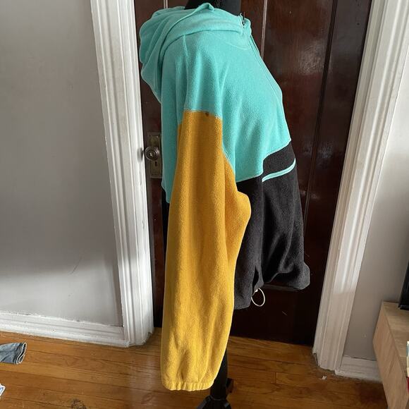 Massive Outdoor Jacket Color Block 1/4 Zip Polar Fleece Hoodie XXL NWT Flaw - Picture 7 of 10